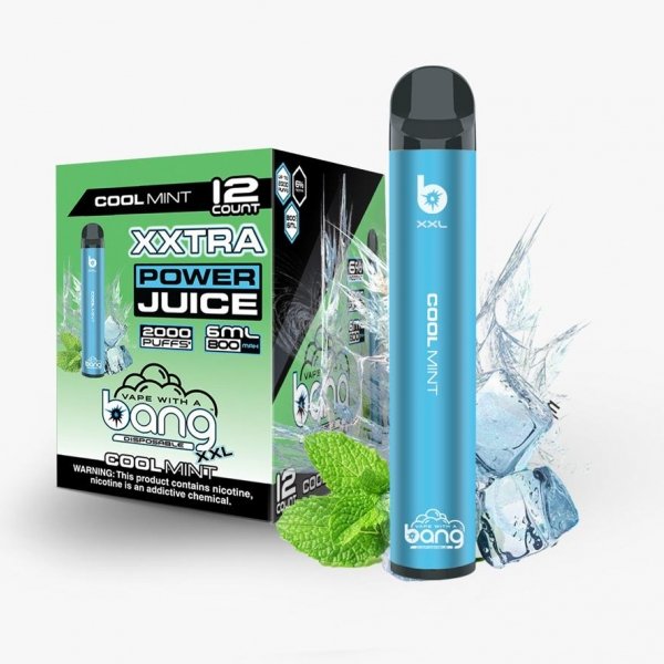 Купить Bang XXL - Cool Mint (Прохладная мята), 2000 затяжек, 20 мг (2%)