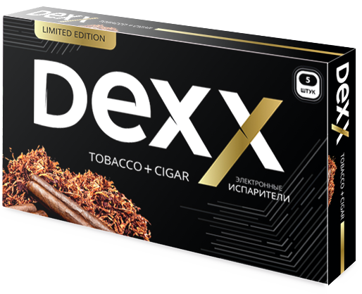 Купить Dexx - Табак-Сигара, 600 затяжек, 12 мг (1,2%)