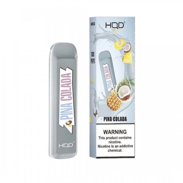 Купить HQD Mega - Pina Colada (Пина Колада) , 1800 затяжек, 20 мг (2%)
