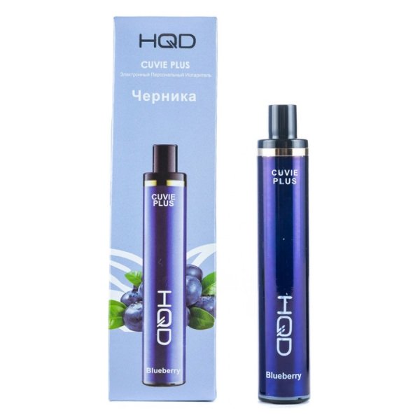 Купить HQD Cuvie Plus ORIGINAL - Черника, 1200 затяжек, 20 мг (2%)