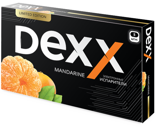 Купить Dexx - Мандарин, 600 затяжек, 12 мг (1,2%)