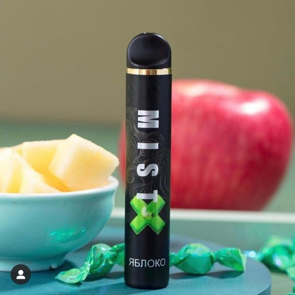 Купить Mist X - Яблоко, 1500 затяжек, 20 мг (2%)