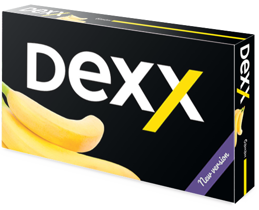 Купить Dexx - Банан, 600 затяжек, 12 мг (1,2%)