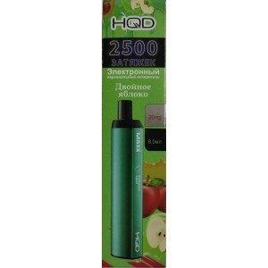 Купить HQD Maxx - Двойное яблоко, 2500 затяжек, 20 мг (2%)