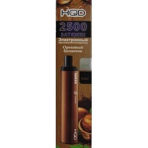 Купить HQD Maxx - Ореховый батончик, 2500 затяжек, 20 мг (2%)