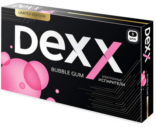 Купить Dexx - Бубль гум, 600 затяжек, 12 мг (1,2%)