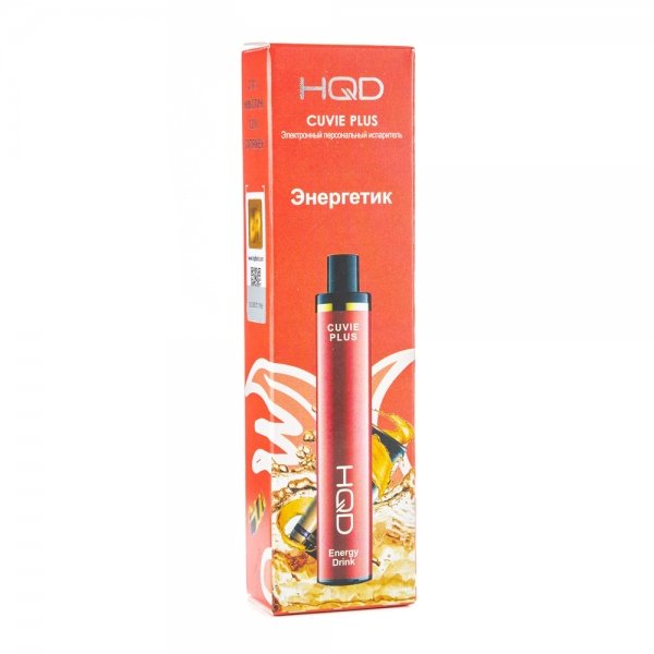 Купить HQD Cuvie Plus ORIGINAL - Энергетик, 1200 затяжек, 20 мг (2%)
