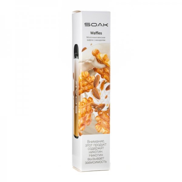 Купить Soak X - Waffles, 1500 затяжек, 20 мг (2%)