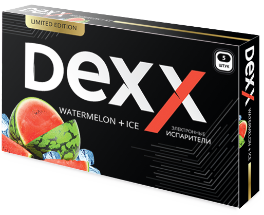 Купить Dexx - Арбуз-лед, 600 затяжек, 12 мг (1,2%)