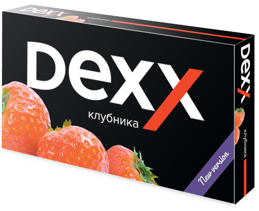 Купить Dexx - Клубника, 600 затяжек, 12 мг (1,2%)