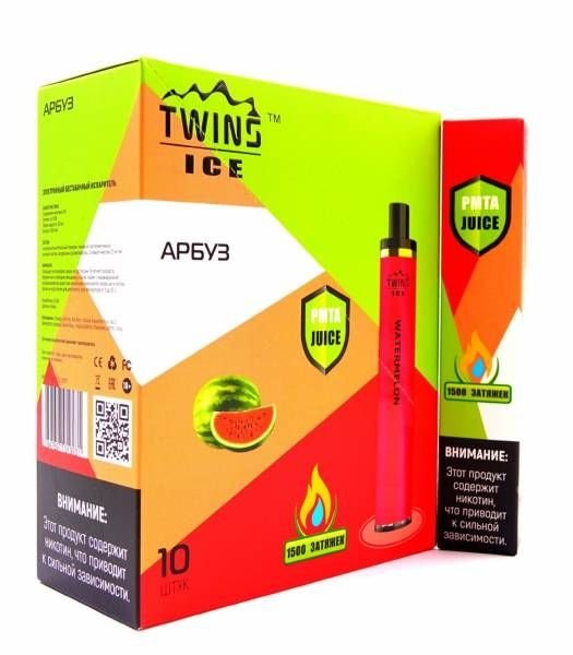 Купить Twins Grande – Арбуз, 2500 затяжек, 20 мг (2%)