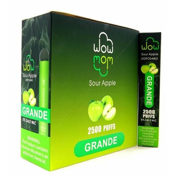 Купить Twins Grande – Зелёное яблоко, 2500 затяжек, 20 мг (2%)