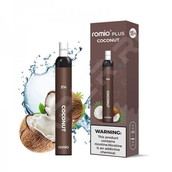 Купить Romio Pus - Coconut (Кокос), 500 затяжек, 20 мг (2%)