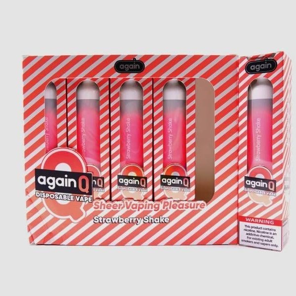 Купить Again Q – Клубничный шейк, 2500 затяжек, 20 мг (2%)
