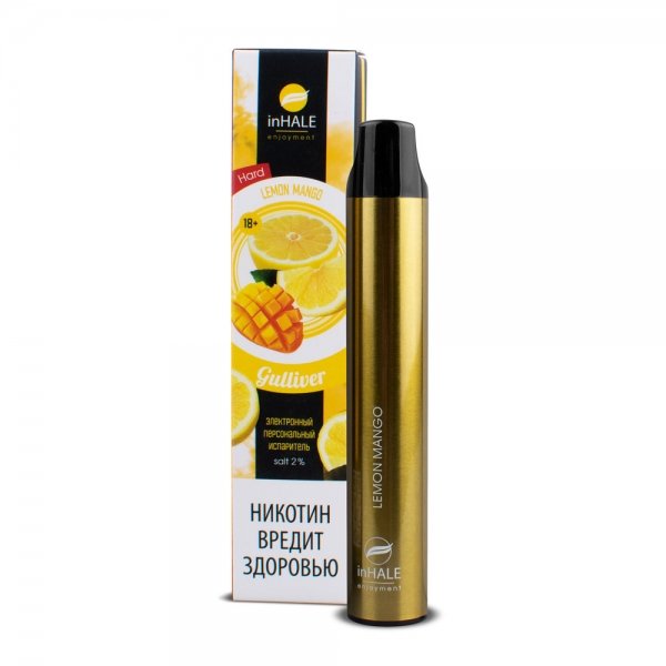 Купить Inhale Guliver Hard - Lemon mango, 1500 затяжек, 20 мг (2%)