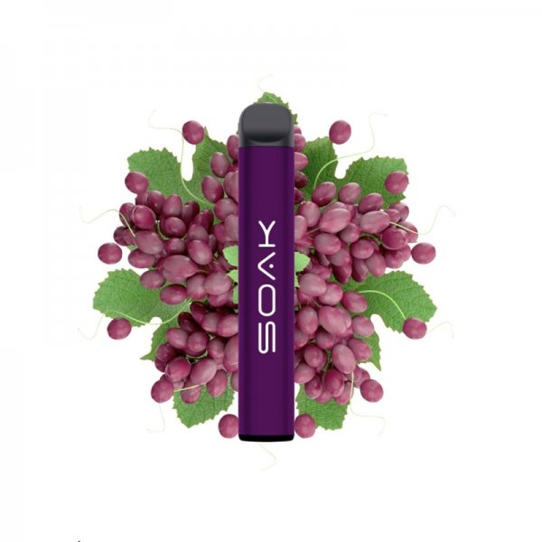 Купить Soak Q - Grape Soda (Виноградная Газировка), 800 затяжек, 20 мг (2%)