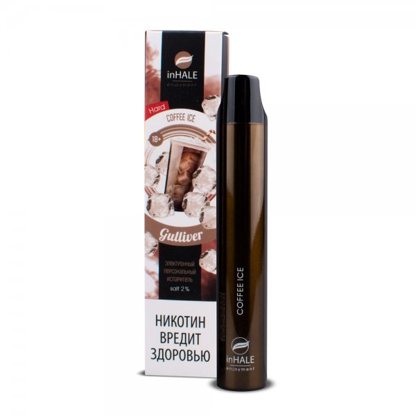 Купить Inhale Guliver Hard - Coffee ice, 1500 затяжек, 20 мг (2%)