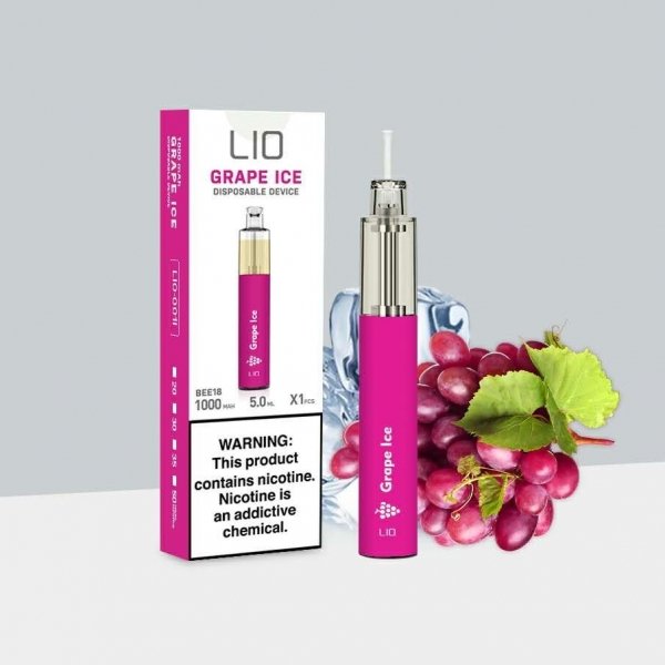 Купить LIO Bee by iJoy - Grape Ice (Виноград), 1500 затяжек, 20 мг (2%)