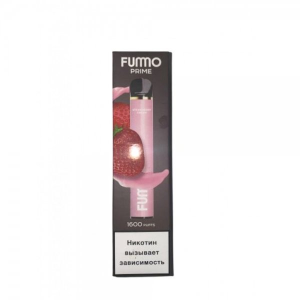 Купить Fummo Prime - Клубничный крем, 1600 затяжек, 20 мг (2%)