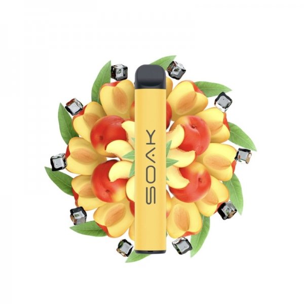Купить Soak Q - Peach Iced Tea (Холодный Персиковый Чай), 800 затяжек, 20 мг (2%)