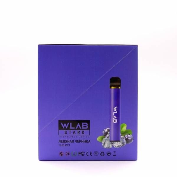 Купить Wlab - Ледяная черника, 1800 затяжек, 20 мг (2%)