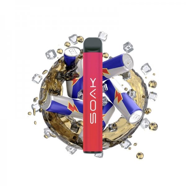 Купить Soak Q - Energy (Энергетик), 800 затяжек, 20 мг (2%)