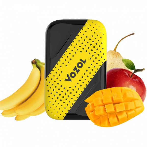 Купить Vozol D4 - Banana Ice + Mango Apple , 1000 затяжек, 20 мг (2%)