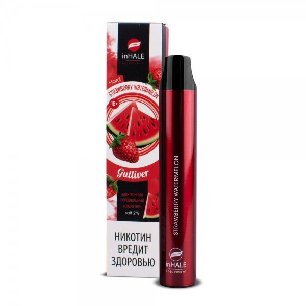 Купить Inhale Guliver Hard - Strawberry watermelon, 1500 затяжек, 20 мг (2%)