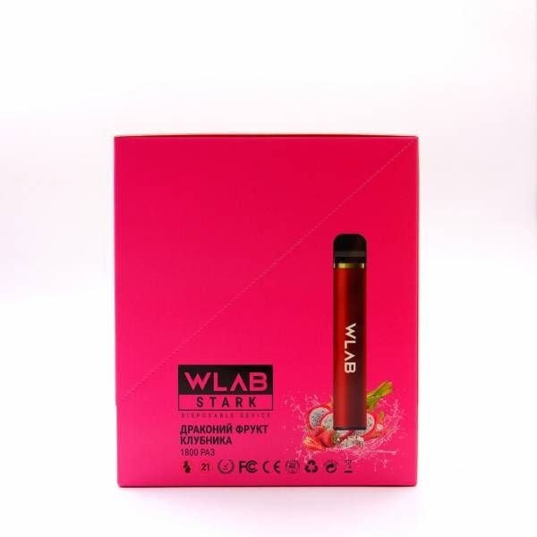 Купить Wlab - Драконий фрукт-Клубника, 1800 затяжек, 20 мг (2%)