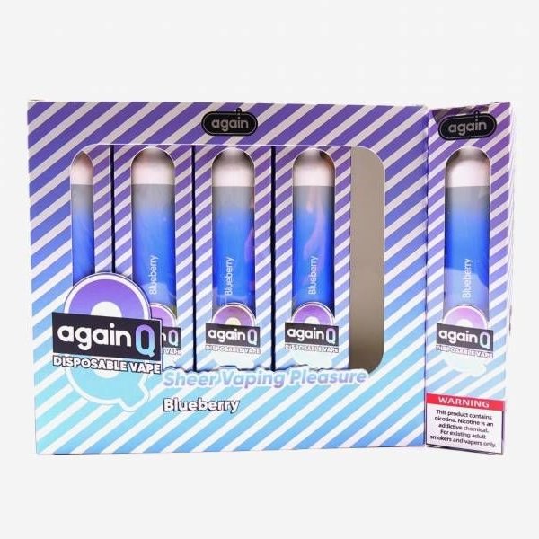 Купить Again Q – Черника, 2500 затяжек, 20 мг (2%)