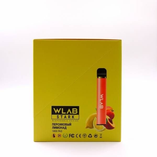 Купить Wlab - Персиковый лимонад, 1800 затяжек, 20 мг (2%)