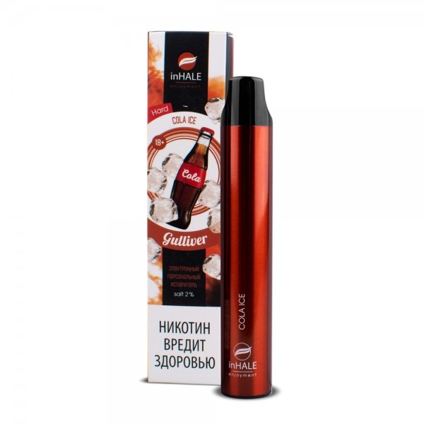 Купить Inhale Guliver Hard - Cola ice, 1500 затяжек, 20 мг (2%)