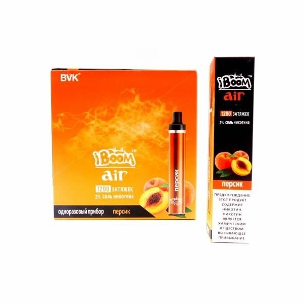 Купить iBoom Air – Персик, 1200 затяжек, 20 мг (2%)