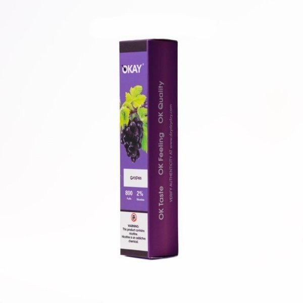 Купить Okey - Виноград, 800 затяжек, 20 мг (2%)