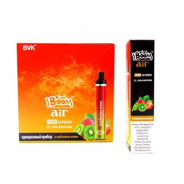 Купить iBoom Air – Клубника, Киви, 1200 затяжек, 20 мг (2%)