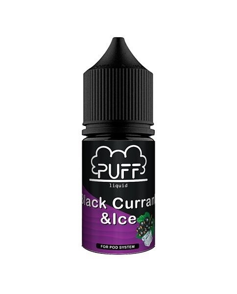 Купить Puff Salt - Blackcurrant & Ice (Черная смородина, Лед) 30мл