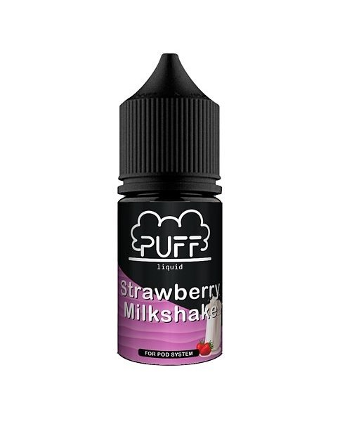 Купить Puff Salt - Strawberry milkshake (Клубничный коктейль) 30мл