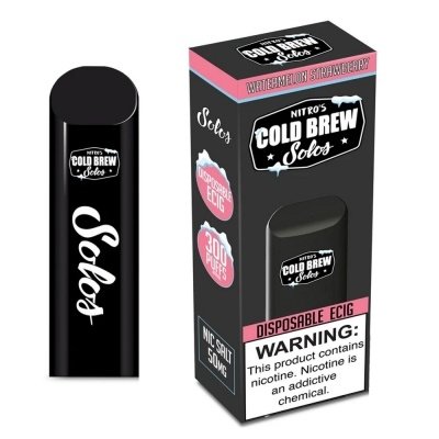 Купить Solos Nitro's Cold Brew – Арбуз, Ледяная клубника, 300 затяжек