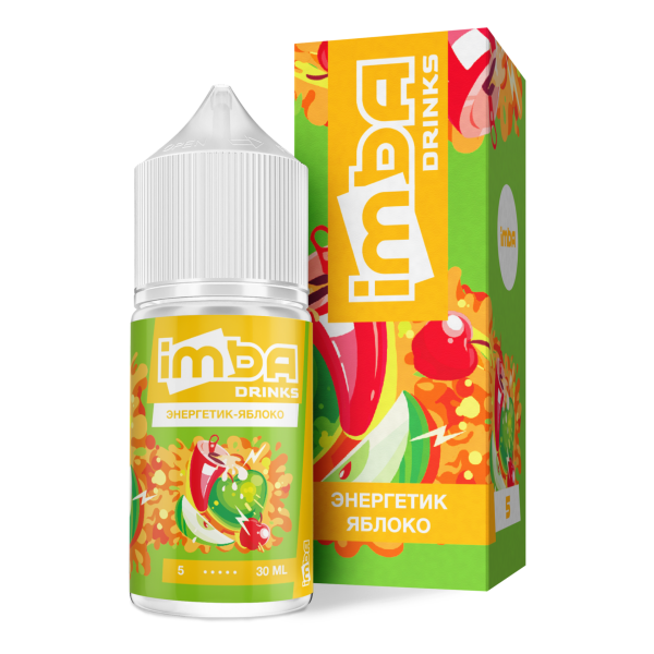 Купить Жидкость Imba Drinks - Энергетик яблоко, 30мл 2%