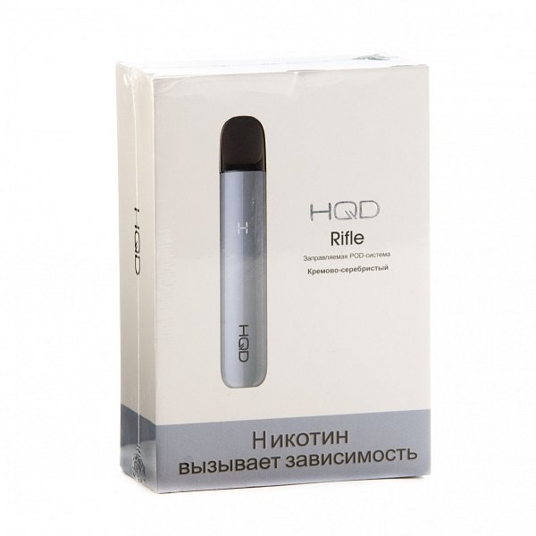 Купить HQD Riffle 450 mAh + 2 Сменных картриджа (Кремово-Серебристый)
