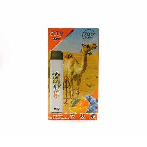 Купить City Zoo - Верблюд (Черника, Апельсин), 700 затяжек, 18 мг (1,8%)