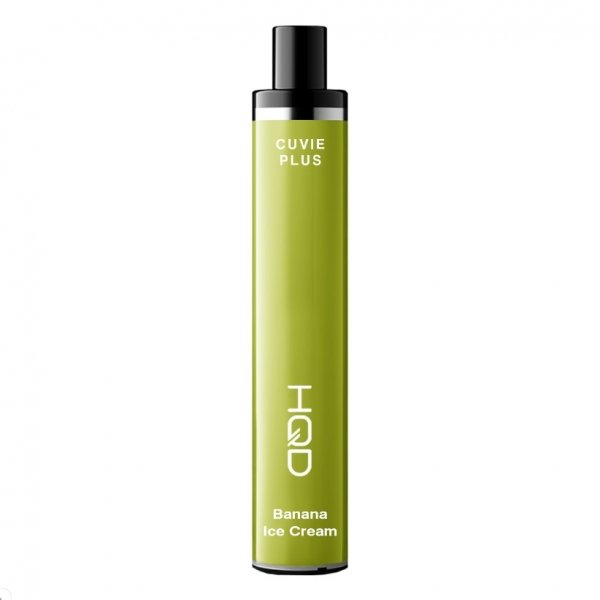 Купить HQD Cuvie Plus  COPY - Banana Icecream (Банановое мороженое), 1200 затяжек, 20 мг (2%)