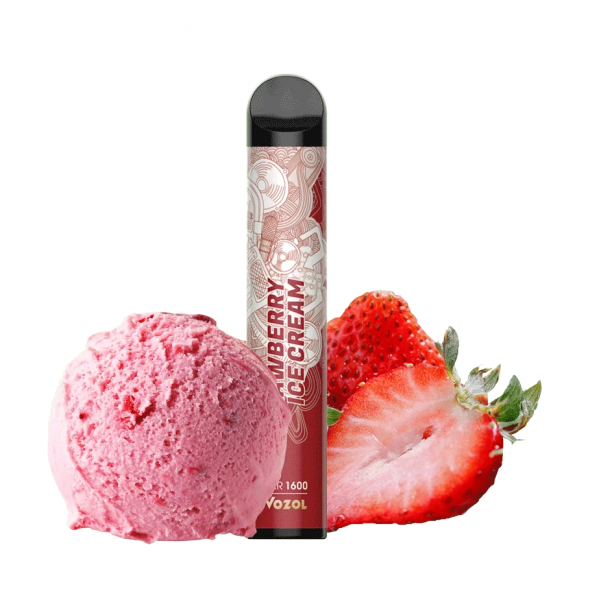 Купить Vozol Bar - Клубничное мороженое, 1600 затяжек, 20 мг (2%)