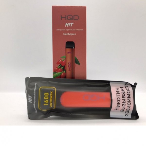 Купить HQD Hit - Барбарис , 1600 затяжек, 20 мг (2%)