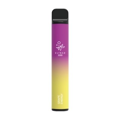 Купить Elf Bar - Grape Energy (Виноградный энергетик), 2000 затяжек, 20 мг (2%)