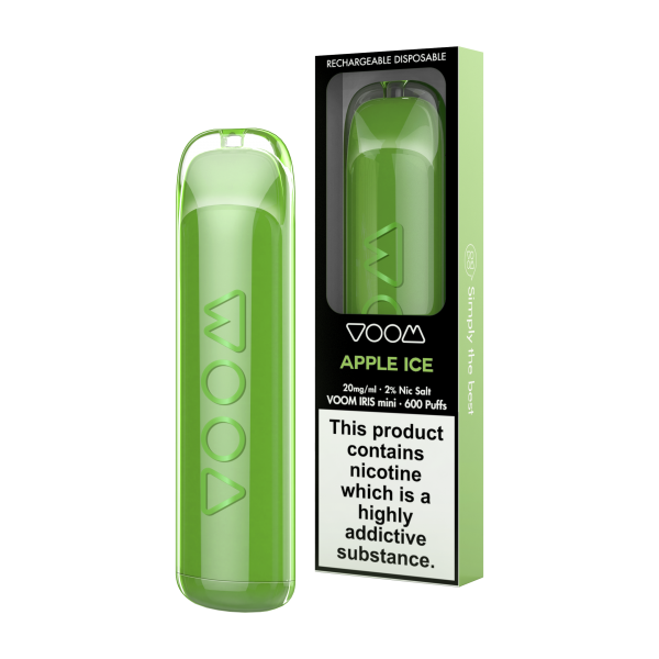 Купить Voom - Apple Ice (Яблоко) 600 затяжек, 20 мг (2%)