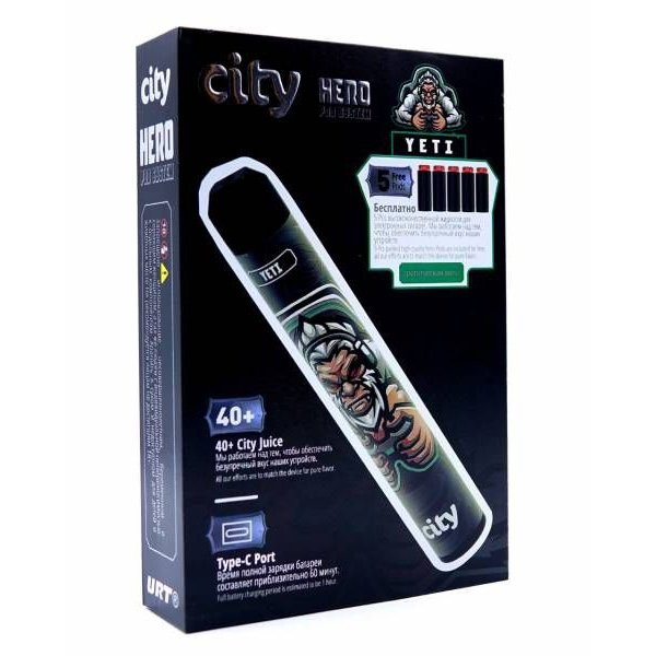 Купить City Hero - Тропический микс, 5000 затяжек, 18 мг (1,8%)