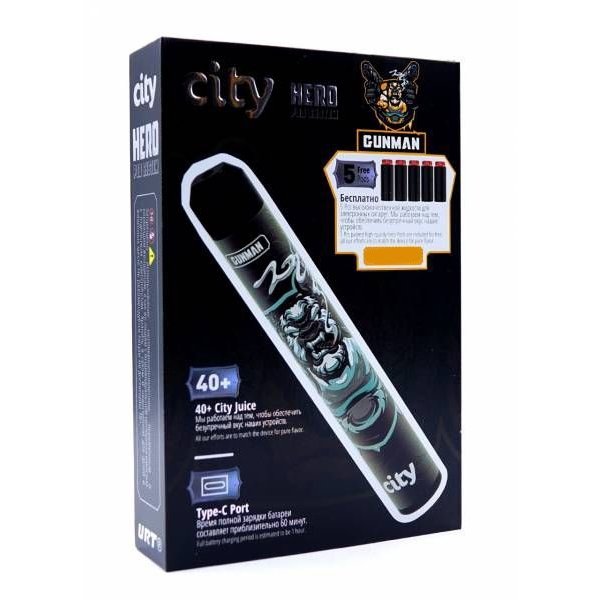 Купить City Hero – Дыня, малина, 5000 затяжек, 18 мг (1,8%)