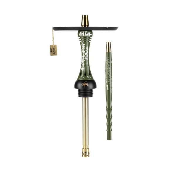 Купить Alpha Hookah - Model X VNDL Olive (Шахта+Шланг+Мундштук+Блюдце)