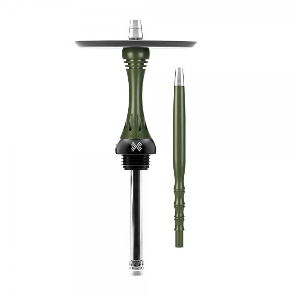 Купить Alpha Hookah - Model X Olive (Шахта+Шланг+Мундштук+Блюдце)